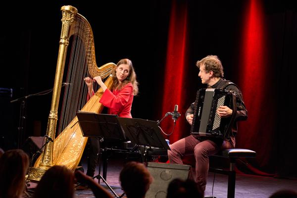 Valentin Butt & Anna Steinkogler im Porgy & Bess. 20. Internationales Akkordeonfestival 2019. Wien, Österreich. 24. Februar 2019.