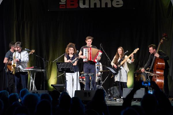 Großmütterchen Hatz im Kulturverein "Die Bühne". 23. Internationales Akkordeon Festival 2022. Purkersdorf, Österreich. 11. März 2022. Foto: Nico Kaiser