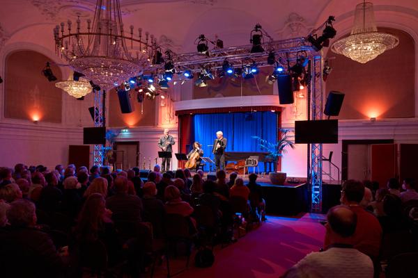 Paier-Valcic-Preinfalk im Lorely Saal. 23. Internationales Akkordeon Festival 2022. Wien, Österreich. 20. Februar 2022. Foto: Nico Kaiser
