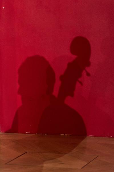 Philipp Schörghuber (Kontrabass) mit dem Anita Obwegs Quartetto am Montag, 20. März 2023 im Rahmen des 24. Internationalen Akkordeon Festivals 2023 im Ehrbar Saal in Wien.
