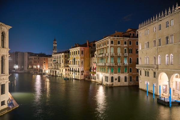 Canal Grande from Rialto Bridge. Venice, Italy. 2020.