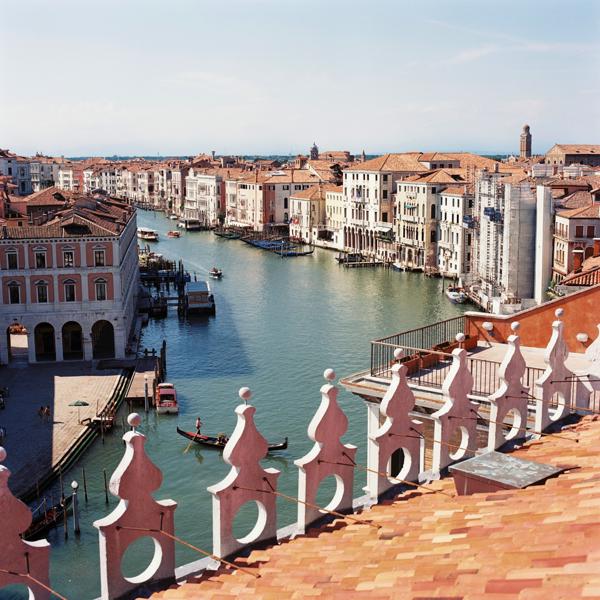 View from the top of Fondaco dei Tedeschi. Venice, Italy. 2020.